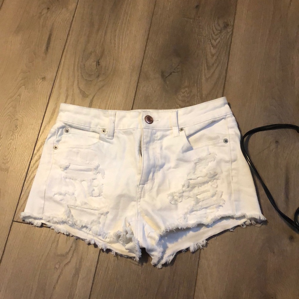 White AE Jean shorts